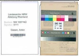 Entnazifizierung Anton Giesen , geb. 28.01.1892 (Kranfuehrer)