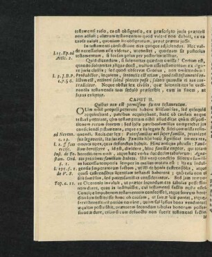 Caput II. Quibus non est permissum facere testamentum.
