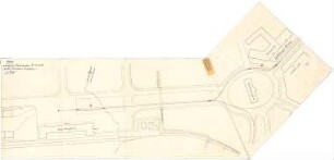 Fischer, Theodor; Meran / Südtirol (Italien); Baulinienplan - Areal zwischen Bahnhof u. Reichsstrasse (Baulinienplan)