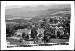 Sächsische Schweiz, Waltersdorf, Gasthof Zum Erbgericht, Luftbild