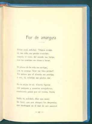Flor de amargura