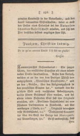 Paalzow, Christian Ludwig
