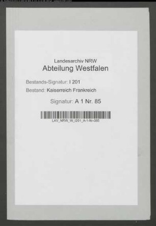 Forderung des ehemaligen Propstes zu Emmerich, Gooßens.