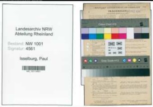 Entnazifizierung Paul Isselburg, geb. 13.12.1901 (Steuerinspektor)