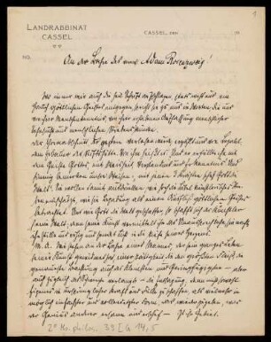 An der Bahre des verew.[igten] Adam Rosenzweig