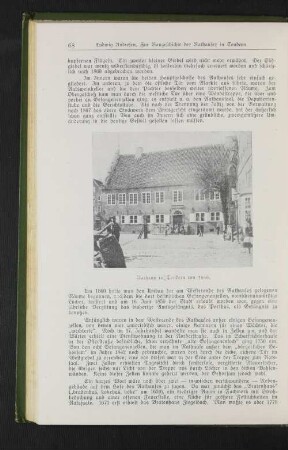 Rathaus in Tondern um 1860
