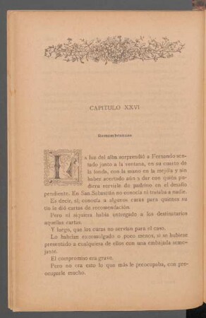 Capítulo XXVI - Remembranzas