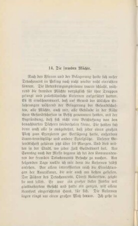 14. Die fremden Mächte.