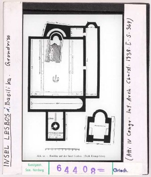 Lesbos: erste Basilika, Grundriss