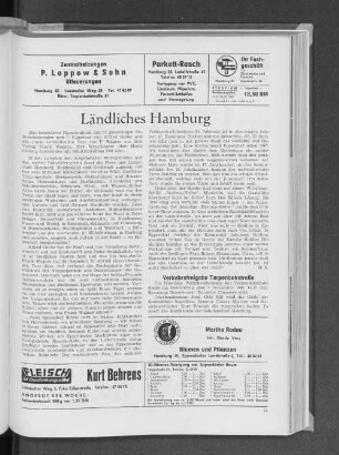 Ländliches Hamburg