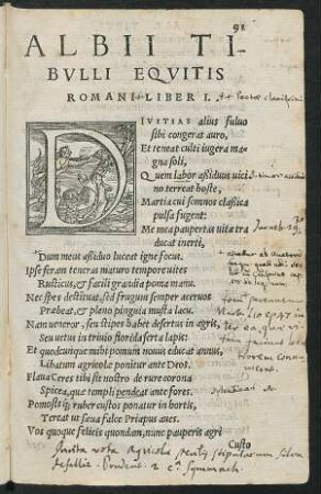 Albii Tibulli Equitis Romani Liber I.