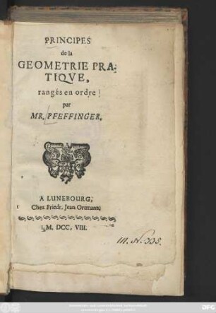 Principes de la Geometrie Pratiqve