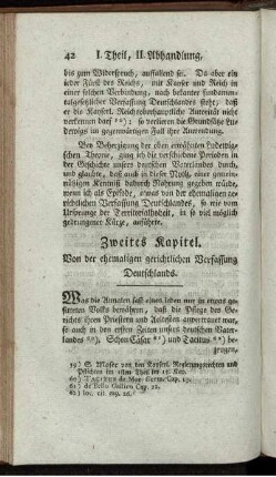 Zweites Kapitel. Von der ehemaligen gerichtlichen Verfassung Deutschlands.