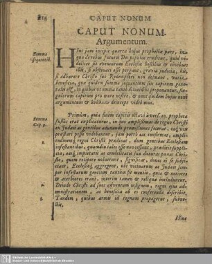 Caput Nonum