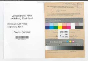 Entnazifizierung Gerhard Grond , geb. 06.11.1920 (Grenzschuetzer)