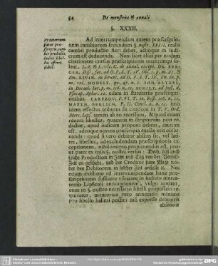 § XXXII. Ut interrumpatur praescriptio, cambio producto, iudici libellus offeri debet