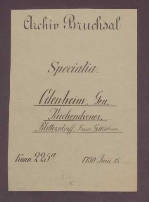 Instrumentum nobilitatis des Franz Gottlieb von Blittersdorff.