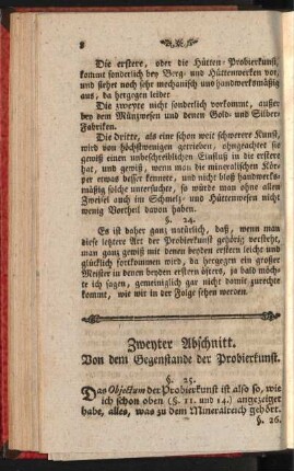 Zweyter Abschnitt. Von dem Gegenstande der Probierkunst