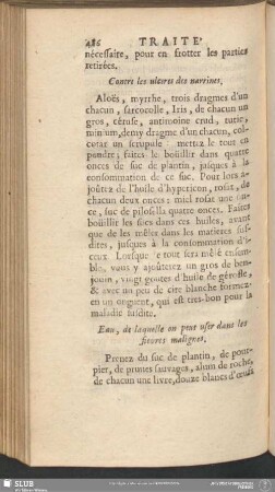 Eau, de laquelle on peut user dans les fievres malignes