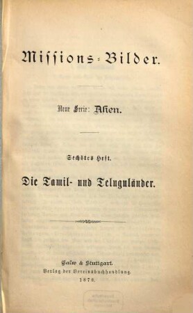 Missions-Bilder. 6. 1878