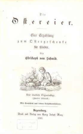 Die Ostereier : eine Erzählung zum Ostergeschenke für Kinder