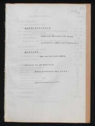 1937/38: Bericht - 1937/38