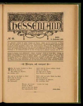 No. 18, 15. September 1888