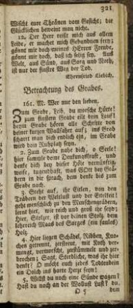 Betrachtung des Grabes