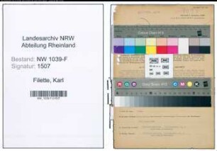 Entnazifizierung Karl Filette , geb. 17.08.1895 (Amtsinspektor)