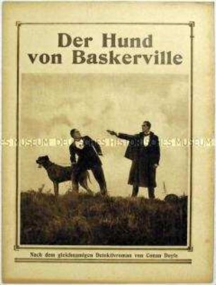 Filmprogramm zu dem britischen Spielfilm "Der Hund von Baskerville" (The Hound of the Baskervilles)