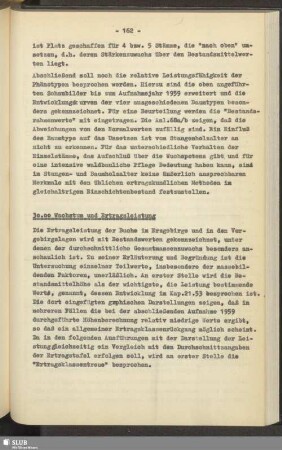 30.00 Wachstum und Ertragsleistung