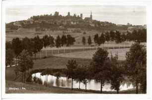 Stolpen. Blick auf Stolpen
