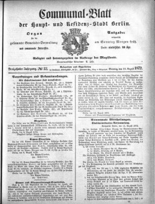 1872,33: No. 33, 18. August 1872
