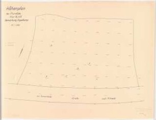 Garten Harting, Espelkamp: Höhenplan des Flurstückes