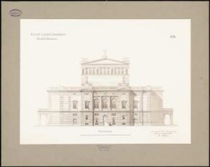 Opernhaus für 2000 Personen: Hinteransicht 1:125
