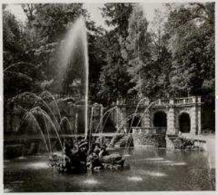 Bayreuth, Eremitage, Neues Schloß, Wasserspiele, Untere Grotte