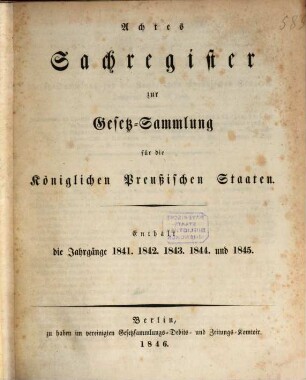 Gesetzsammlung für die Königlich-Preußischen Staaten : enthält die Verordnungen vom ... [1850, a]