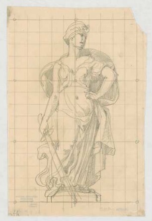 Thiersch, Friedrich von; München; Justizpalast - Ornament (Studie)