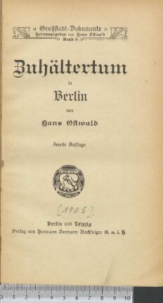 Zuhältertum in Berlin