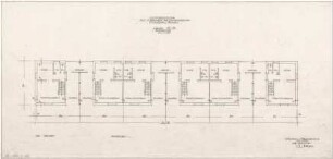 Gsaenger, Gustav; Moosburg - Bonau (Bayern); Krisensiedlung - Mustersiedlung als 1. Abschnitt der Krisensiedlung, Häuser 15 - 20 (Grundriss EG)