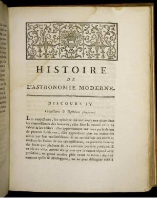 Discours IV. Conjectures & Opinions physiques.