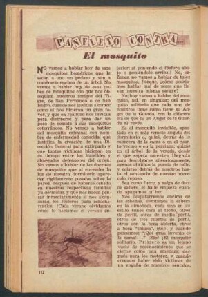 Panfleto contra ... el mosquito