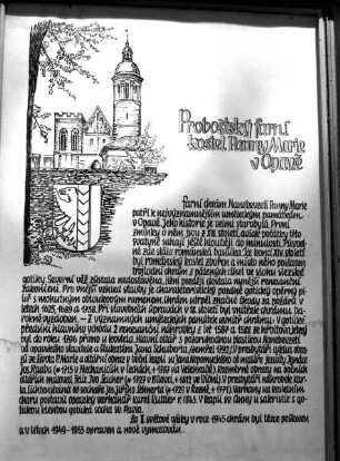 Chronik der Propsteikirche Mariä Himmelfahrt in Troppau in tschechischer Sprache