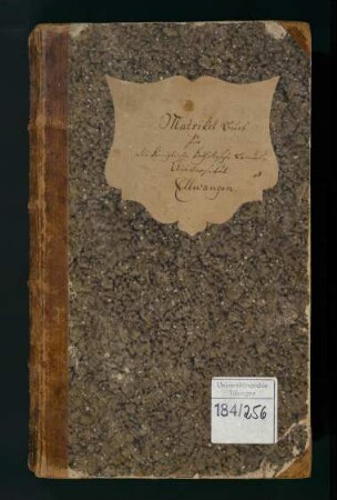 Matrikelbuch der Universität Ellwangen
