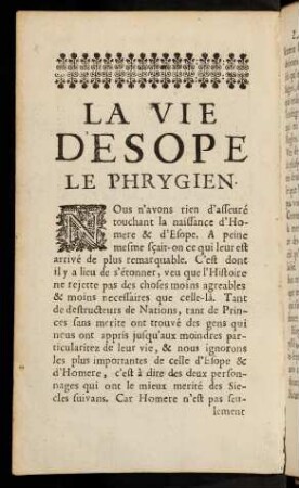 a12v-i5r, La vie d'esope le phrygien