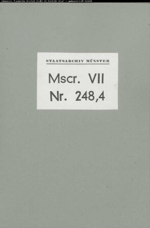 Historische Materialsammlungen Roger Wilmans, Bd. 4