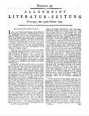 Geographisches Magazin. H. 13. Hrsg. J. E. Fabri. Dessau, Leipzig: Buchhandlung der Gelehrten [s.a.]
