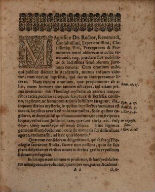 Johannis Tarnovii diss. de dicto apostolico 1 Timoth. IV, v. 12., quaenam iuveni theologo afferant autoritatem