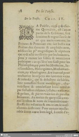 De la Poesie. Chap. IV.