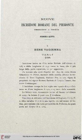 7: Nuove inscrizioni romane del Piemonte emendate o inedite, [5]